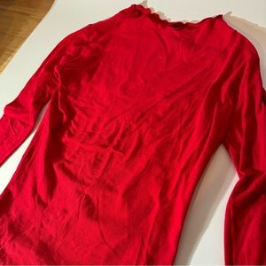 NIN Studio Swirl long sleeve top in red